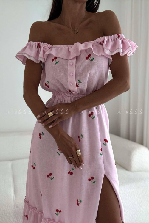 Sukienka midi w wiśnie Espanol 2