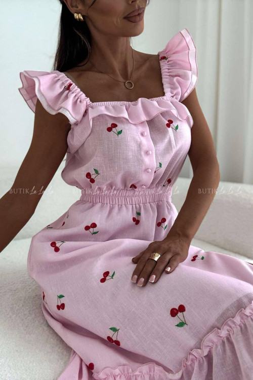 Sukienka midi w wiśnie Espanol 5