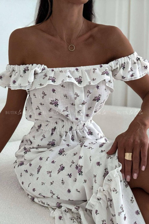 Sukienka midi w kwiatowy print Espanol 4