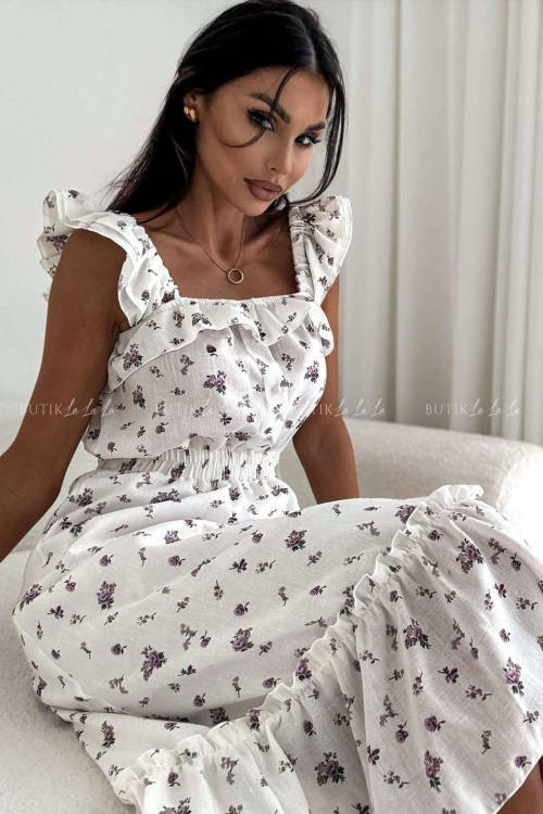 Sukienka midi w kwiatowy print Espanol 6