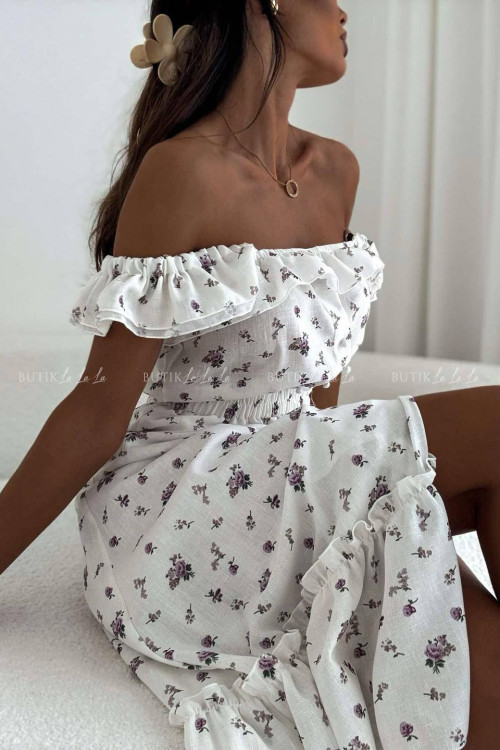 Sukienka midi w kwiatowy print Espanol 7