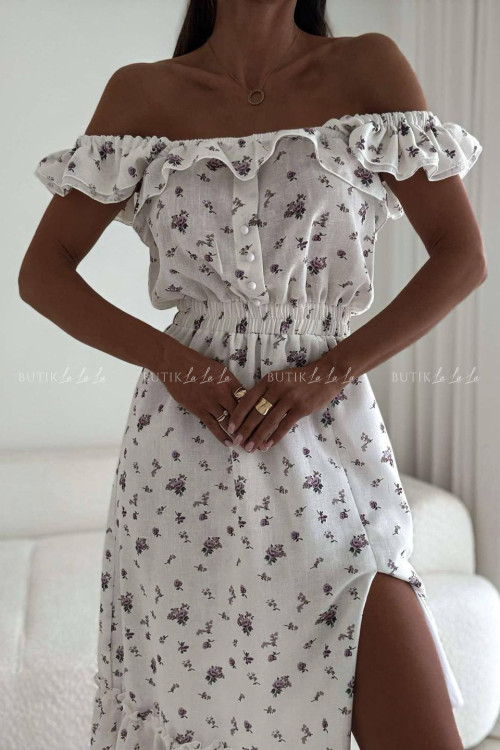 Sukienka midi w kwiatowy print Espanol 8