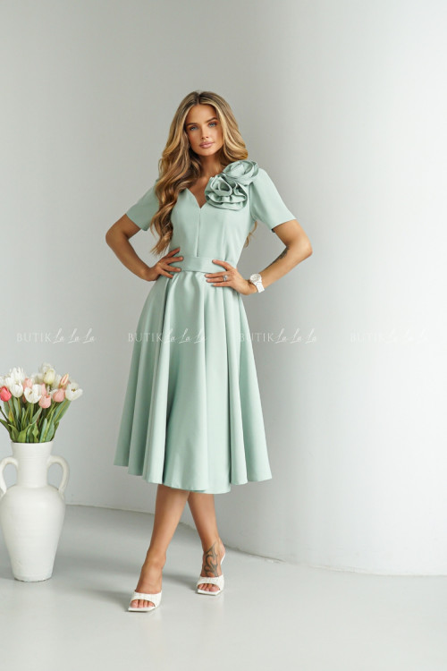 Sukienka midi pistacjowa Nathaly 5