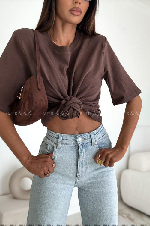 Bluzka brązowa Boca
