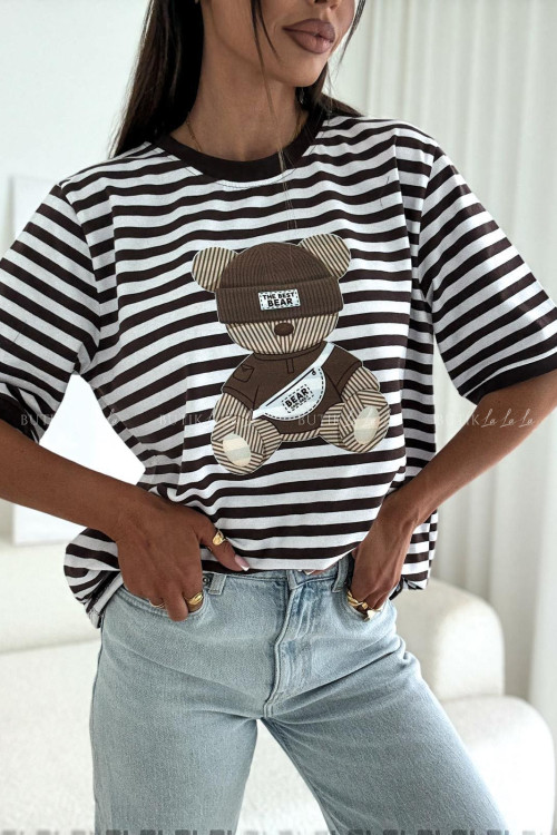 Bluzka z motywem misia Boca