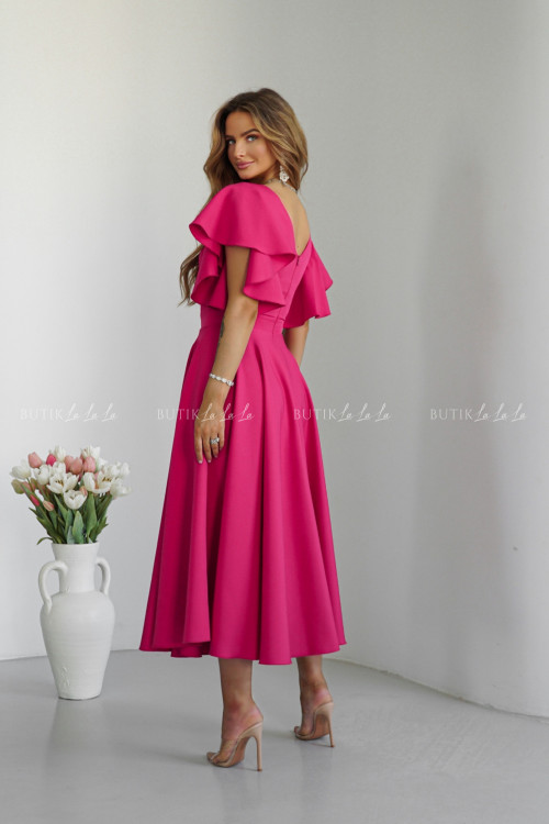 Sukienka malinowa Feliciana 3