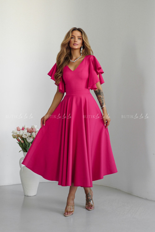 Sukienka malinowa Feliciana 4