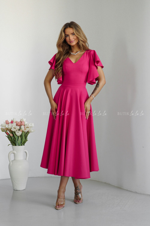 Sukienka malinowa Feliciana 6