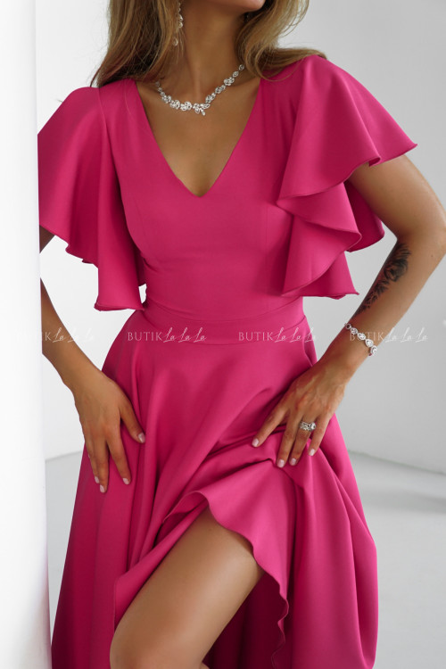 Sukienka malinowa Feliciana