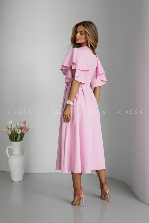 Sukienka jasno różowa Barozi 5