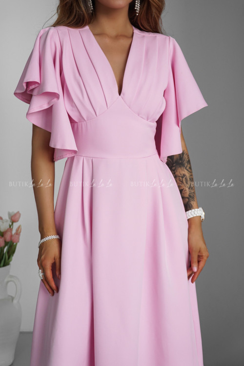 Sukienka jasno różowa Barozi 4