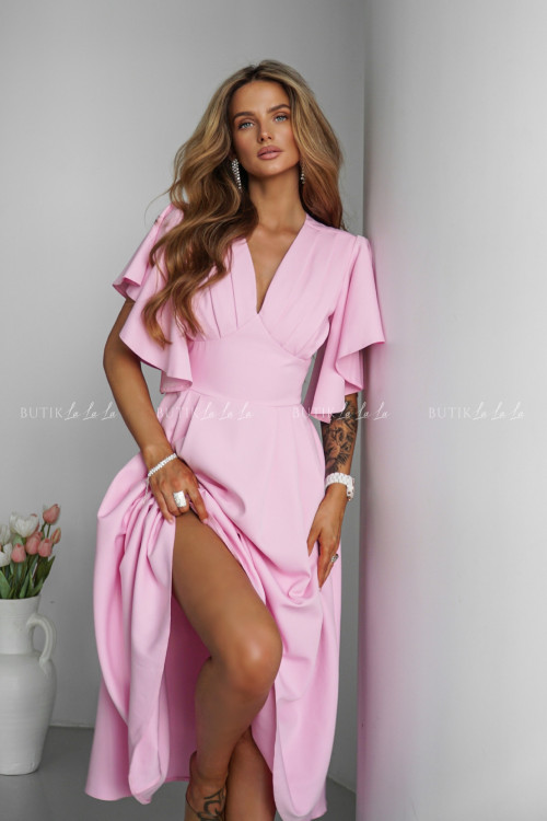 Sukienka jasno różowa Barozi 3
