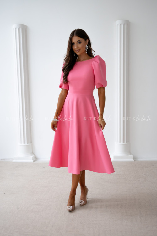 Sukienka midi koralowa Ariana 1