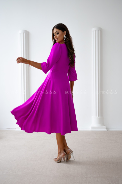 Sukienka midi fuksja Seda 2