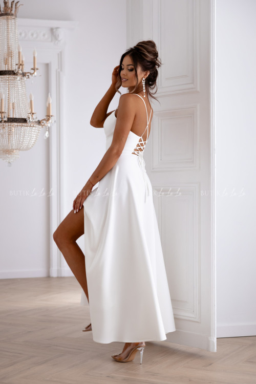Sukienka maxi biała Anita