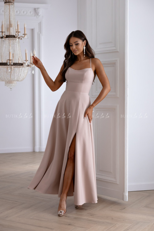Sukienka maxi beżowa Anita 1