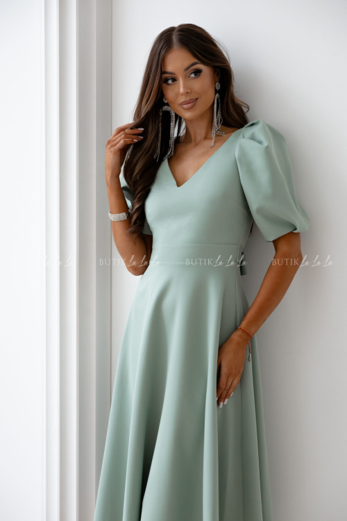 Sukienka midi pistacjowa Anderson