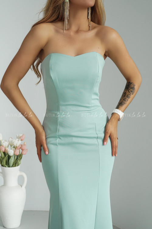 Sukienka maxi pistacjowa Sami