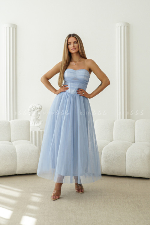 Sukienka tiulowa niebieska Diena 1