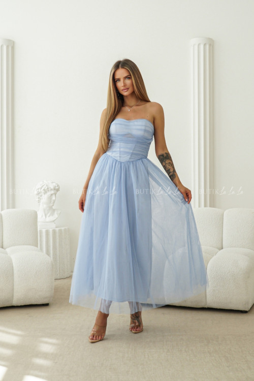 Sukienka tiulowa niebieska Diena 2