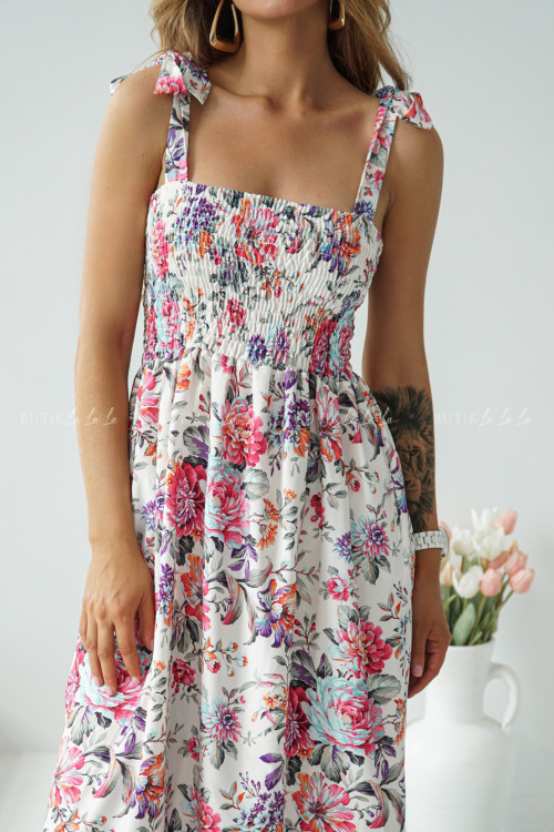 sukienka w kwiatki San