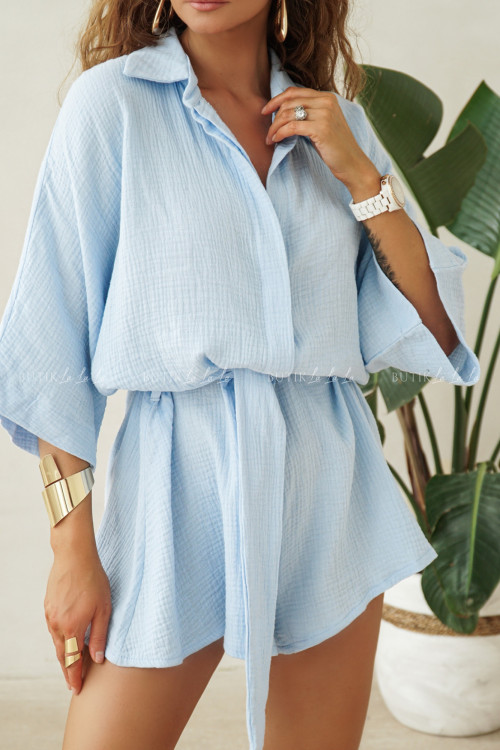 Kombinezon muślinowy błękitny Elien