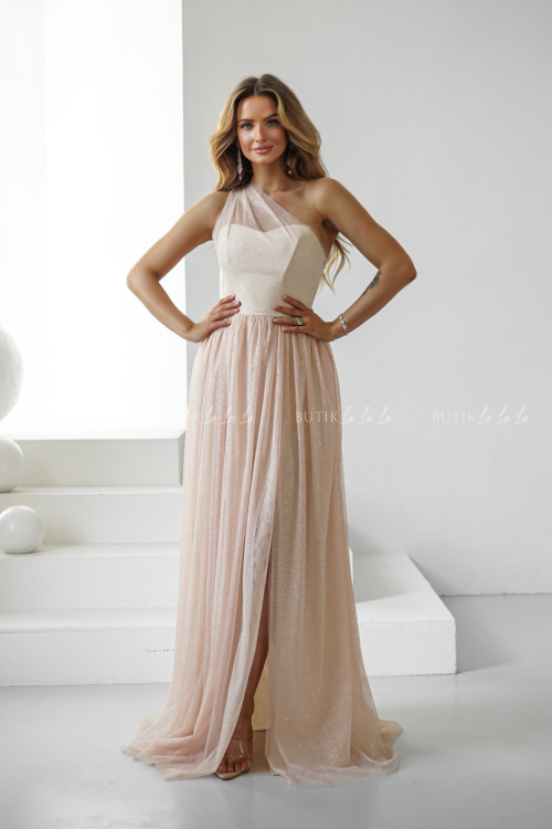 Sukienka tiulowa brzoskwiniowa Aria 4