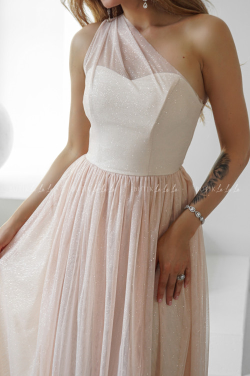 Sukienka tiulowa brzoskwiniowa Aria 6