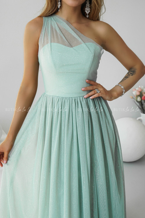 Sukienka tiulowa pistacjowa Aria 5
