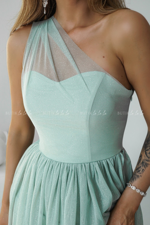 Sukienka tiulowa pistacjowa Aria 8