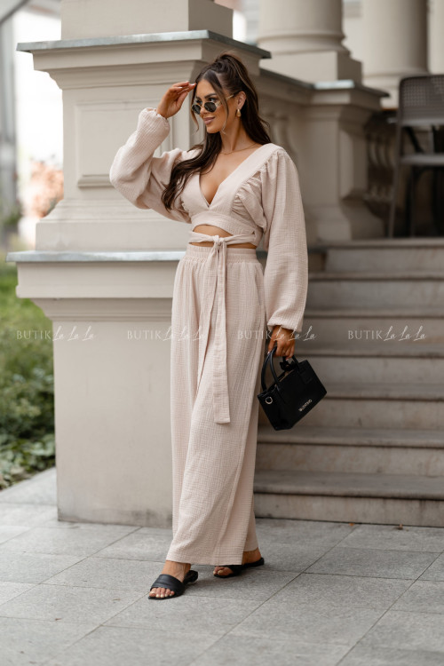 Komplet muślinowy beżowy Miami 1