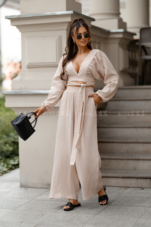 Komplet muślinowy beżowy Miami 2