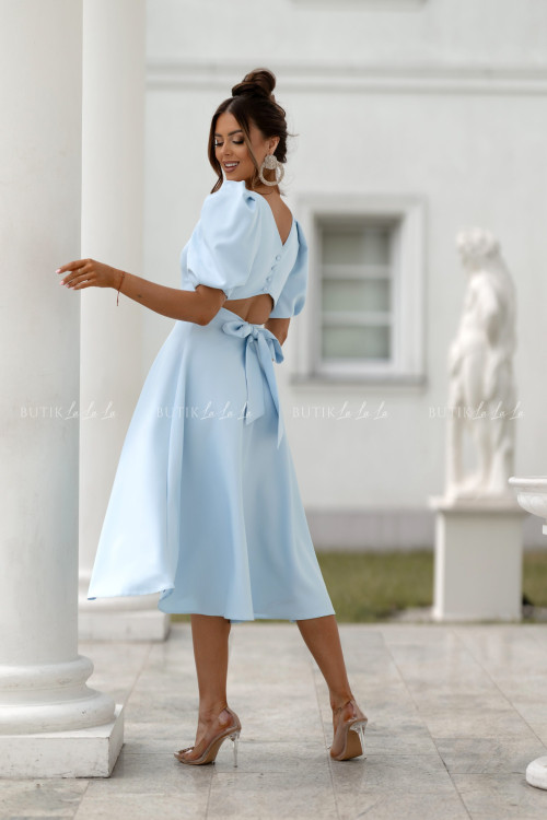 Sukienka midi błękitna Ariana