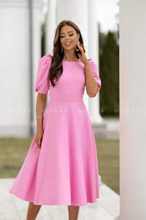 Sukienka midi różowa Ariana 1