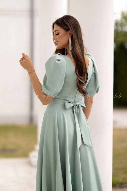Sukienka maxi pistacjowa Grande 1