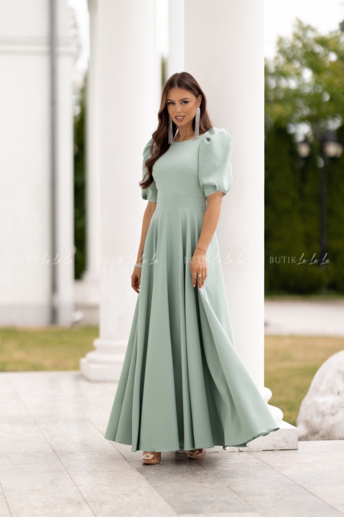 Sukienka maxi pistacjowa Grande 2
