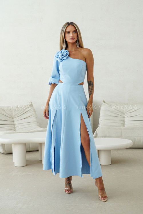 Sukienka midi błękitna Honey 5