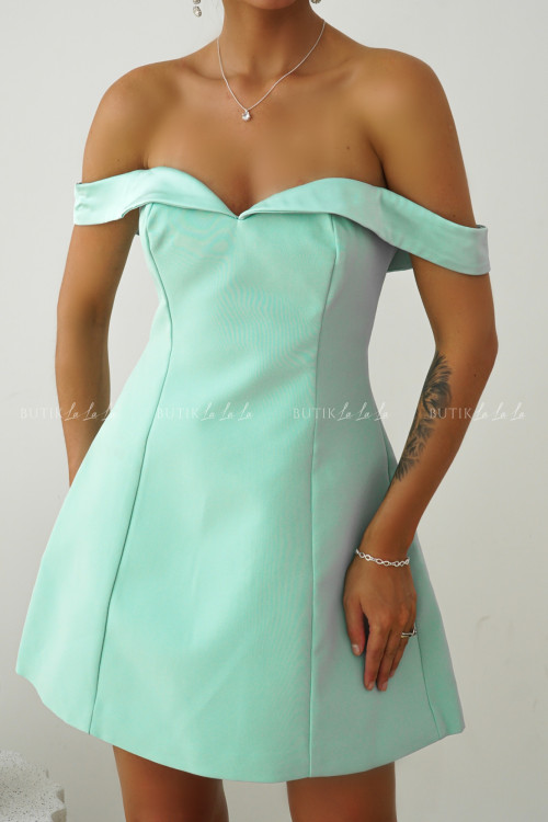 Sukienka mini pistacjowa Britney