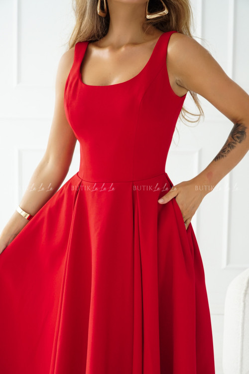Sukienka czerwona Lesota 3