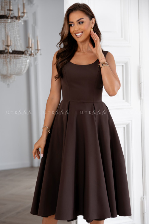 Sukienka ciemno brązowa Lesota 3