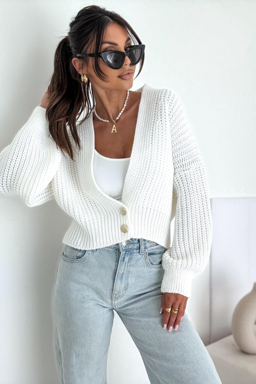 Sweter biały Beanie