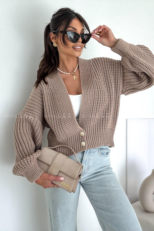 Sweter jasno brązowy Beanie 1