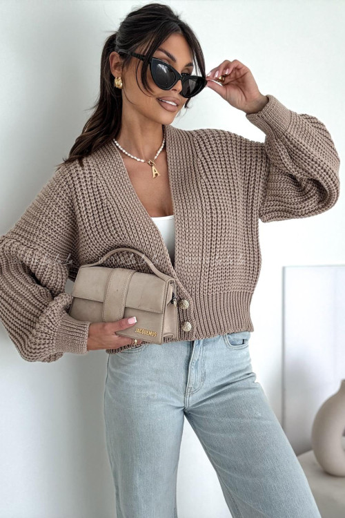 Sweter jasno brązowy Beanie 3