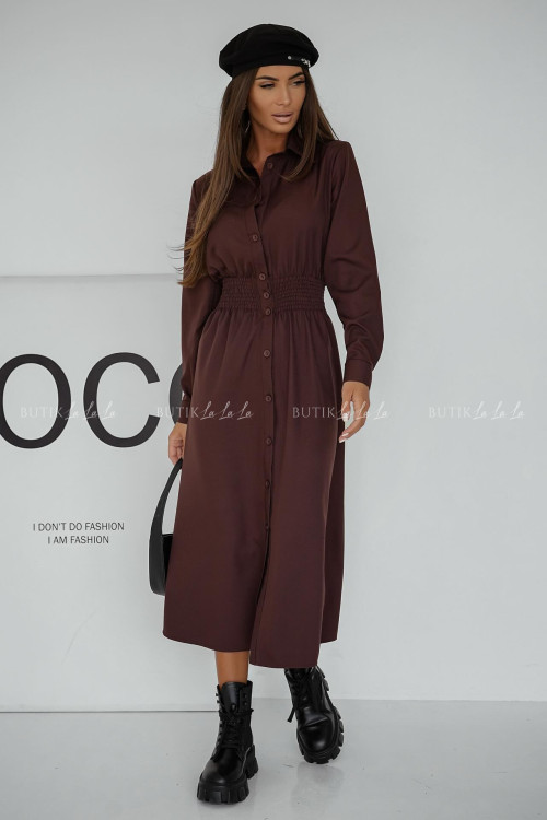 Sukienka midi czekoladowa Francesca 3