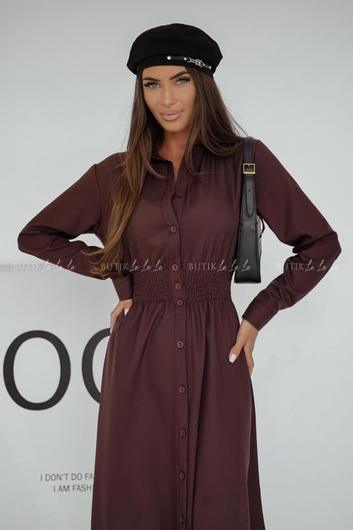 Sukienka midi czekoladowa Francesca 2