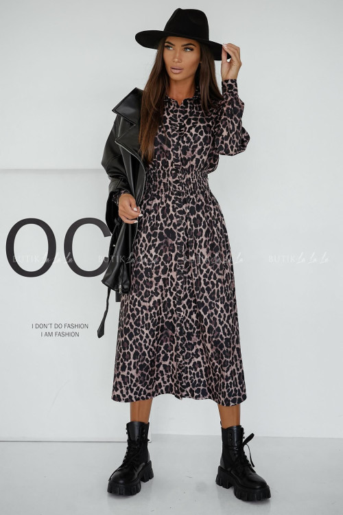 Sukienka midi w zwierzęcy print Francesca 2
