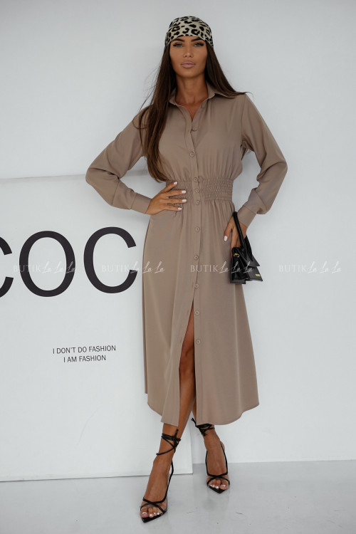 Sukienka midi beżowa Francesca 3