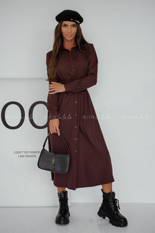 Sukienka midi czekoladowa Francesca 4