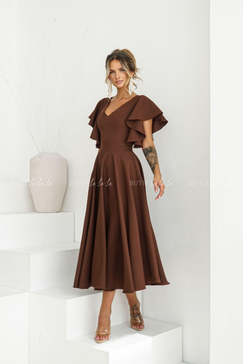 Sukienka brązowa Feliciana 5