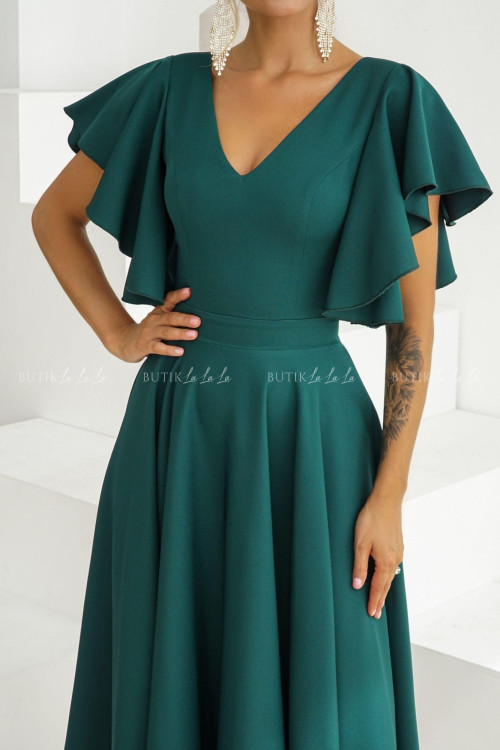 Sukienka butelkowa zieleń Feliciana